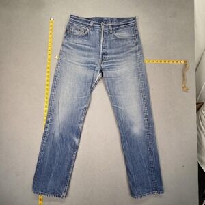 Vintage Levis 501 Jeans Mens Medium Wash Straight Button Fly USA 90s Fits 30x30